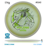 Disc Golf Warehouse MVP Control - Eclipse Plastic - Jeremy Koling Halloween Team Series Glow/Green Stamp 174g