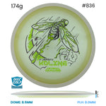Disc Golf Warehouse MVP Control - Eclipse Plastic - Jeremy Koling Halloween Team Series Glow/Green Stamp 174g