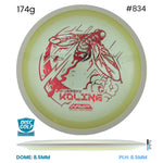 Disc Golf Warehouse MVP Control - Eclipse Plastic - Jeremy Koling Halloween Team Series Glow/Red Stamp 174g