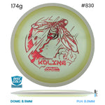 Disc Golf Warehouse MVP Control - Eclipse Plastic - Jeremy Koling Halloween Team Series Glow/Red Stamp 174g