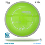 Disc Golf Warehouse MVP Control - Neutron Plastic Day Glow/White 172g