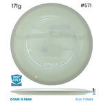 Disc Golf Warehouse MVP Control - Neutron Plastic Glow/Silver 171g