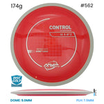 Disc Golf Warehouse MVP Control - Neutron Plastic Red/White 174g