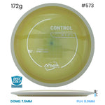 Disc Golf Warehouse MVP Control - Neutron Plastic Yellow/White 172g