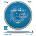 Disc Golf Warehouse MVP Dimension - Fission Plastic Blue/Silver 167g
