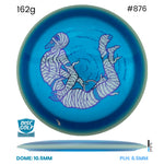 Disc Golf Warehouse MVP Trail - Particle Proton Plastic - James Conrad Halloween Team Series Blue/White, Purple Metallic 162g