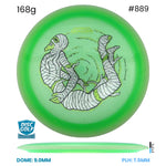 Disc Golf Warehouse MVP Trail - Particle Proton Plastic - James Conrad Halloween Team Series Green/Black, Green Metallic 168g
