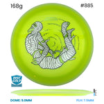 Disc Golf Warehouse MVP Trail - Particle Proton Plastic - James Conrad Halloween Team Series Green/Blue Metallic, Purple Metallic 168g