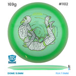 Disc Golf Warehouse MVP Trail - Particle Proton Plastic - James Conrad Halloween Team Series Green/Multicolor 169g