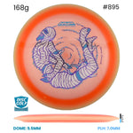 Disc Golf Warehouse MVP Trail - Particle Proton Plastic - James Conrad Halloween Team Series Orange/Purple Metallic, Blue Metallic 168g
