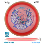 Disc Golf Warehouse MVP Trail - Particle Proton Plastic - James Conrad Halloween Team Series Orange/White, Blue Metallic 164g
