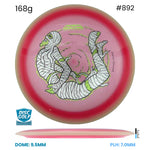 Disc Golf Warehouse MVP Trail - Particle Proton Plastic - James Conrad Halloween Team Series Pink/Black, Green Metallic 168g
