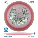 Disc Golf Warehouse MVP Trail - Particle Proton Plastic - James Conrad Halloween Team Series Pink/Black, Green Metallic 168g