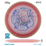Disc Golf Warehouse MVP Trail - Particle Proton Plastic - James Conrad Halloween Team Series Pink/Black, Green Metallic 168g
