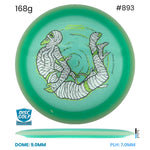 Disc Golf Warehouse MVP Trail - Particle Proton Plastic - James Conrad Halloween Team Series Teal/Black, Green Metallic 168g