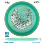 Disc Golf Warehouse MVP Trail - Particle Proton Plastic - James Conrad Halloween Team Series Teal/Blue Metallic, Purple Metallic 168g