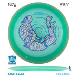 Disc Golf Warehouse MVP Trail - Particle Proton Plastic - James Conrad Halloween Team Series Teal/Purple Metallic, Blue Metallic 167g