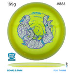 Disc Golf Warehouse MVP Trail - Particle Proton Plastic - James Conrad Halloween Team Series Yellow/Blue Metallic, Purple Metallic 169g
