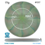 Disc Golf Warehouse MVP Watt - Cosmic Neutron Plastic Green/White 171g