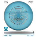 Disc Golf Warehouse MVP Watt - Plasma Plastic Blue/Silver 172g