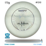 Disc Golf Warehouse MVP Watt - Plasma Plastic White/Black, Silver 173g