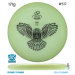 Disc Golf Warehouse RPM Ruru - Glow Plastic Glow/Black 171g