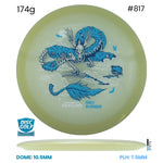 Disc Golf Warehouse Streamline Ascend - Eclipse Plastic - Eagle McMahon Halloween Team Series Glow/Blue Stamp 174g