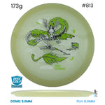 Disc Golf Warehouse Streamline Ascend - Eclipse Plastic - Eagle McMahon Halloween Team Series Glow/Green Stamp 173g