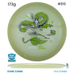 Disc Golf Warehouse Streamline Ascend - Eclipse Plastic - Eagle McMahon Halloween Team Series Glow/Green Stamp 173g