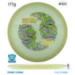 Disc Golf Warehouse Streamline Echo - Eclipse Plastic - Silva Saarinen Halloween Team Series Glow/Green Stamp 177g
