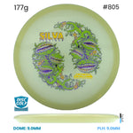 Disc Golf Warehouse Streamline Echo - Eclipse Plastic - Silva Saarinen Halloween Team Series Glow/Green Stamp 177g