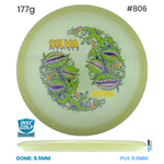 Disc Golf Warehouse Streamline Echo - Eclipse Plastic - Silva Saarinen Halloween Team Series Glow/Green Stamp 177g