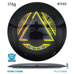 Disc Golf Warehouse Streamline Jett - Neutron Plastic Black/Gold, Silver 174g