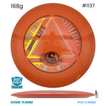 Disc Golf Warehouse Streamline Lift - Neutron Plastic Orange/Rainbow Holo, Black 168g