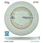 Disc Golf Warehouse Streamline Parachute - Neutron Soft Plastic White/Black, Multicolor 153g