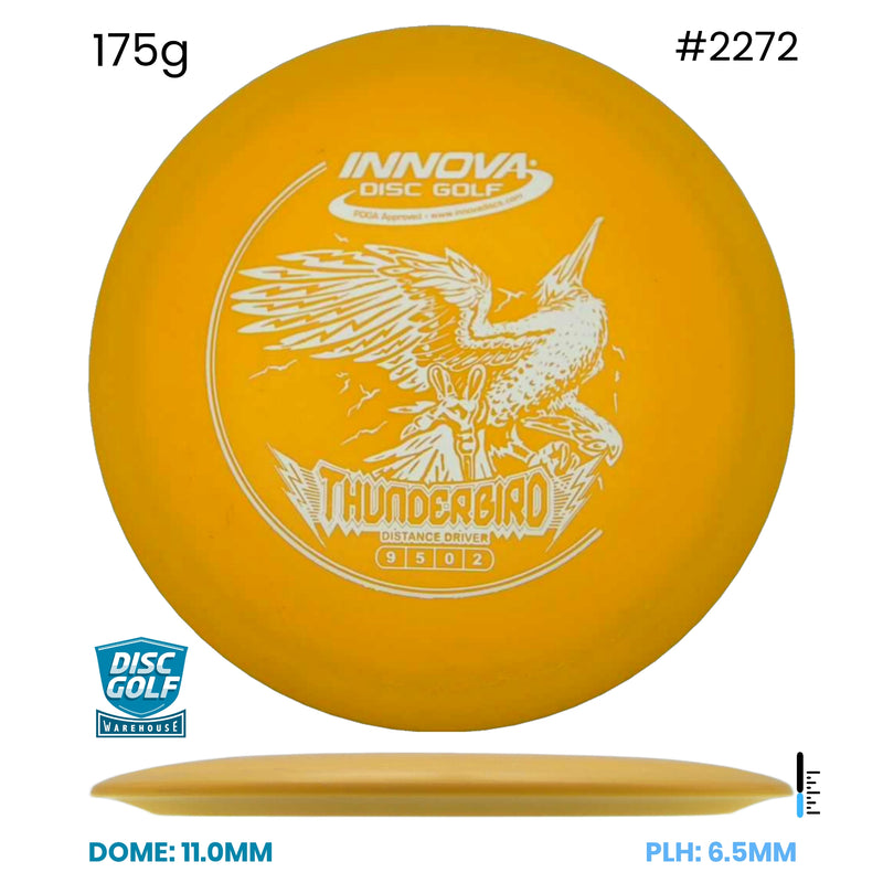 Disc Golf Warehouse Thunderbird - DX Yellow/White 175g