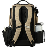 Latitude 64 DG Luxury E5 backpack in Sand/Black, back view showing straps