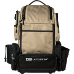 Latitude 64 DG Luxury E5 backpack in Sand/Black, front view