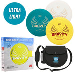 Latitude 64 Retro 3 Disc Light Starter Set with box and DGW Starter Bag, Black — Ruby, Pearl and Diamond discs